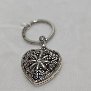 Brighton Silver Key Fob Key Chain Locket